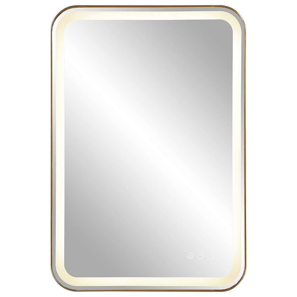 Uttermost - Crofton Lighted Brass Vanity Mirror - 09862 veiw 1
