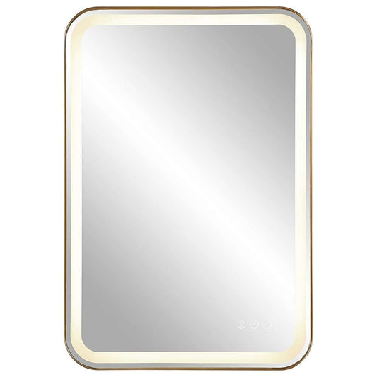 Uttermost - Crofton Lighted Brass Vanity Mirror - 09862 veiw 1