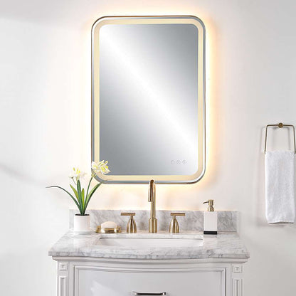 Uttermost - Crofton Lighted Brass Vanity Mirror - 09862 veiw 4