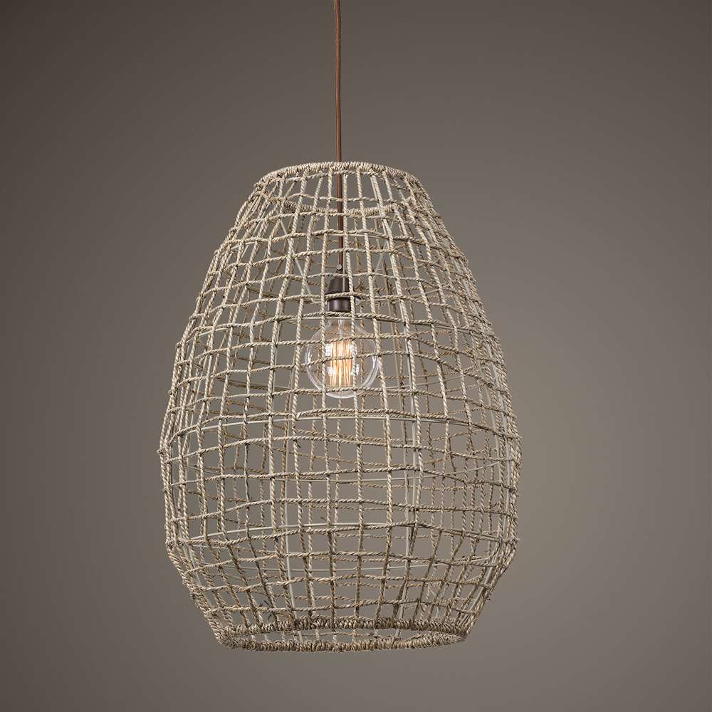 Uttermost - Cross Weave 1 Light Pendant - 21535 veiw 3