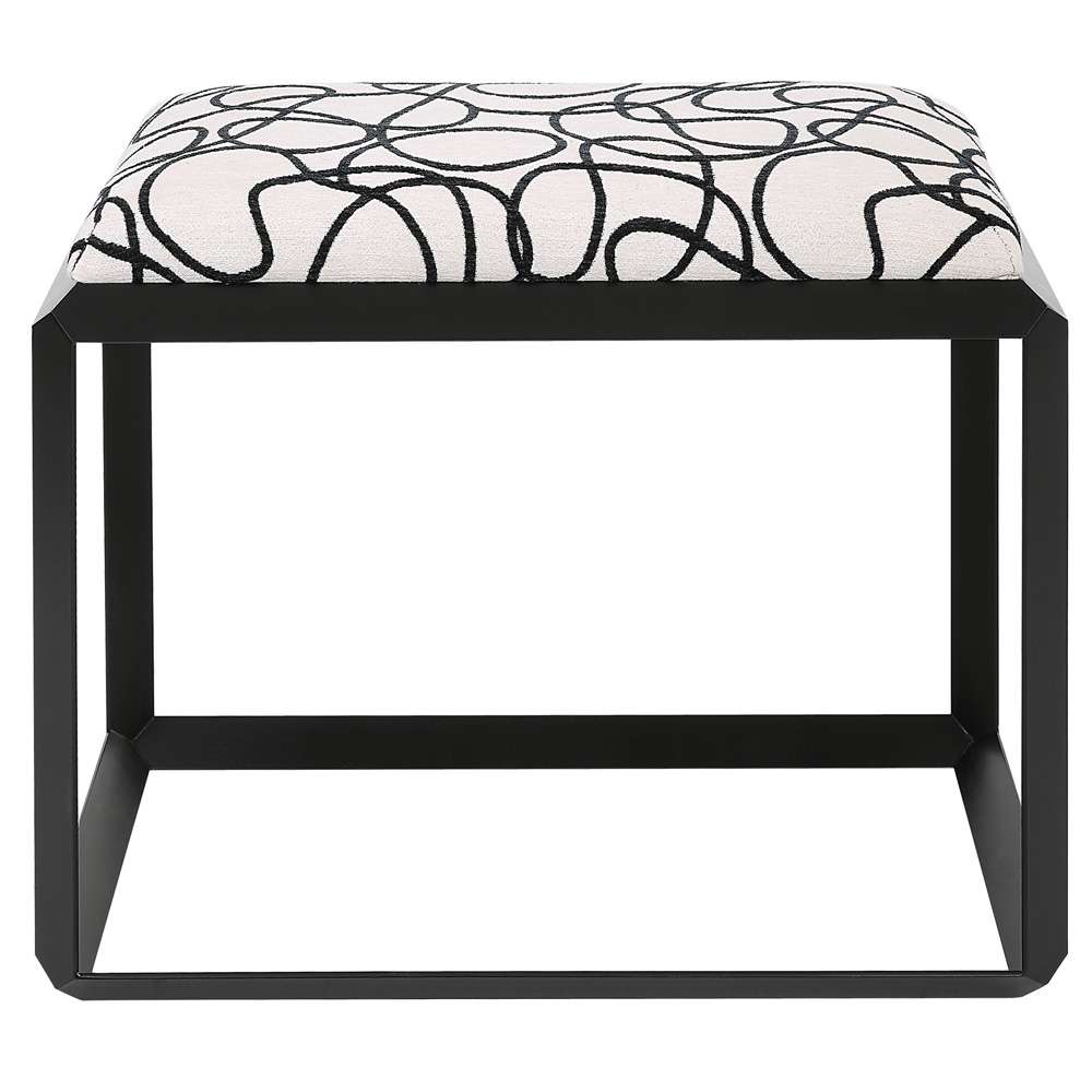 Uttermost - Curls Gray Small Bench - 23768 veiw 1