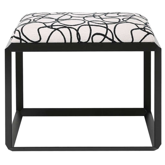 Uttermost - Curls Gray Small Bench - 23768 veiw 1