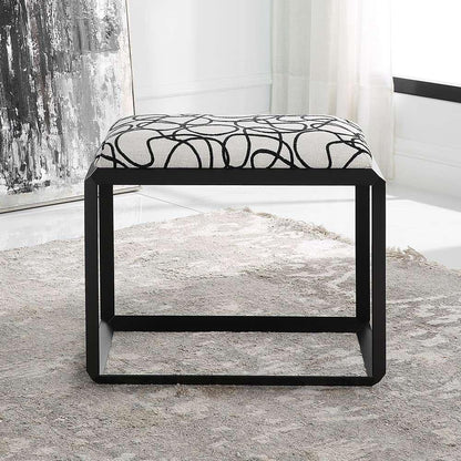 Uttermost - Curls Gray Small Bench - 23768 veiw 2