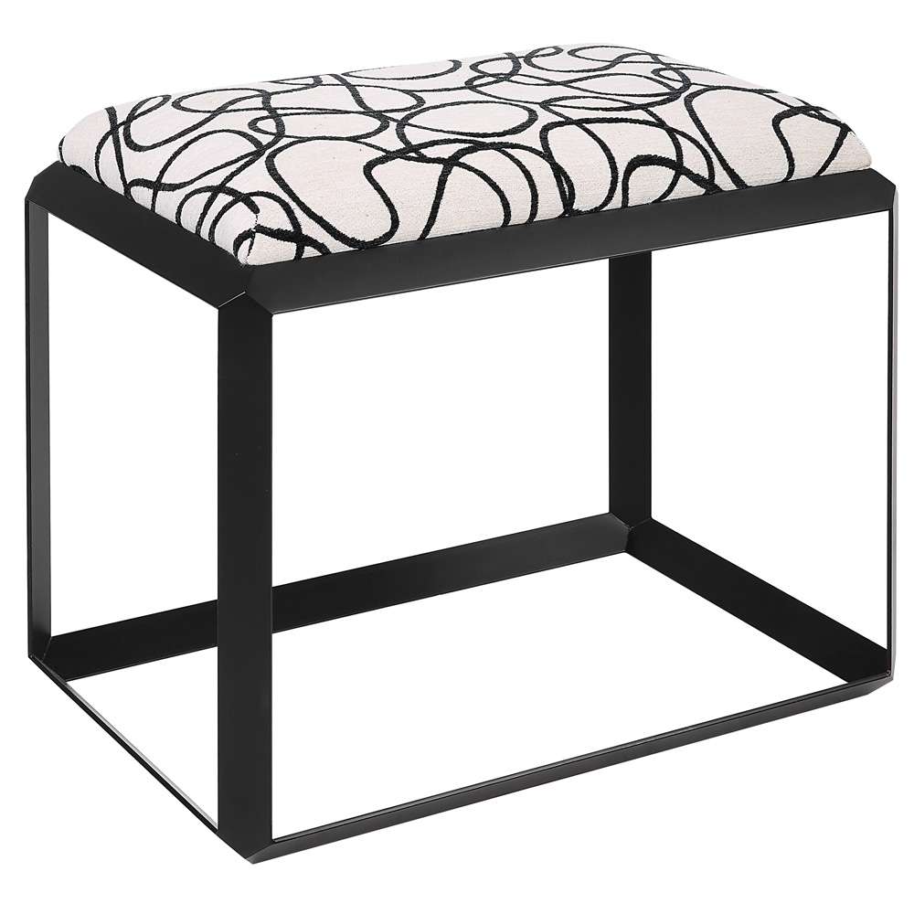 Uttermost - Curls Gray Small Bench - 23768 veiw 3