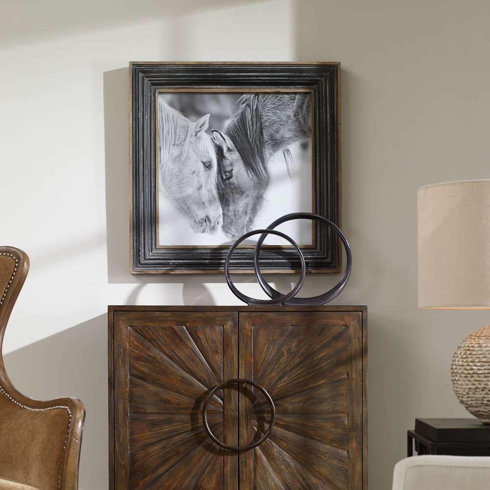Uttermost - Custom Black And White Horses Print - 51110 veiw 4