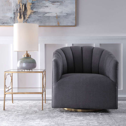 Uttermost - Cuthbert Modern Swivel Chair - 23536 veiw 4