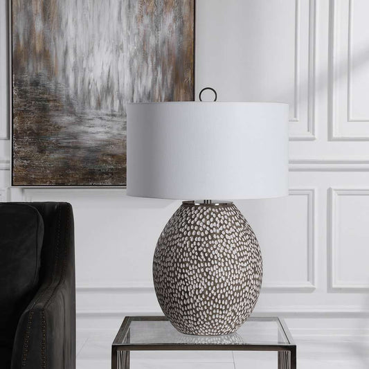 Uttermost - Cyprien Gray White Table Lamp - 28448-1 veiw 2