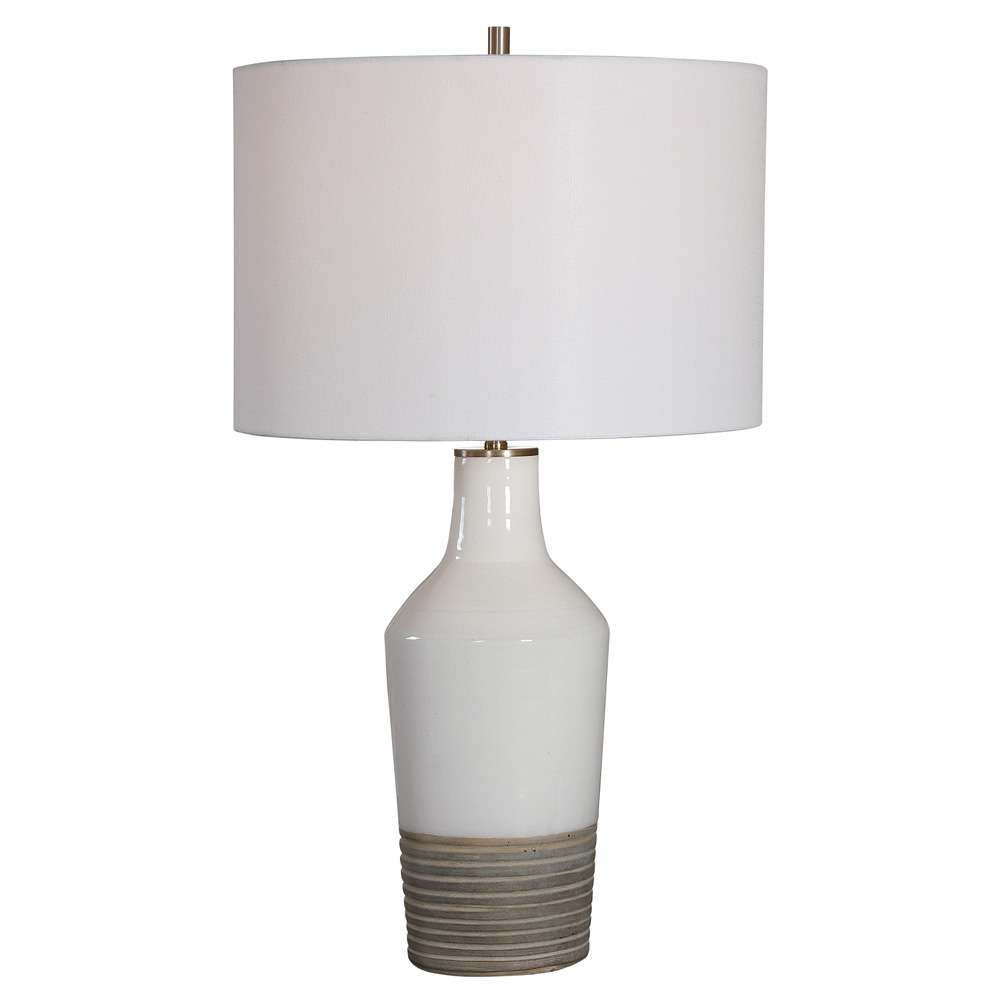 Uttermost - Dakota White Crackle Table Lamp - 28398-1 veiw 1