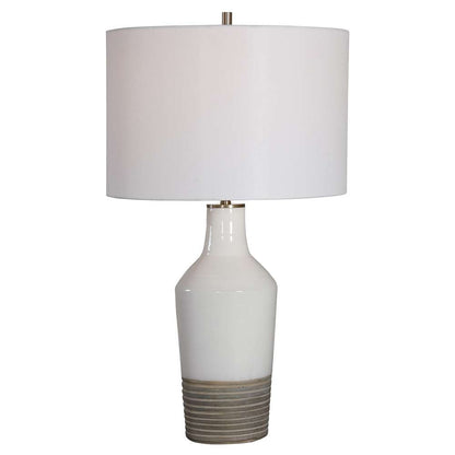 Uttermost - Dakota White Crackle Table Lamp - 28398-1 veiw 1