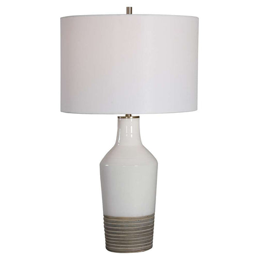 Uttermost - Dakota White Crackle Table Lamp - 28398-1 veiw 1