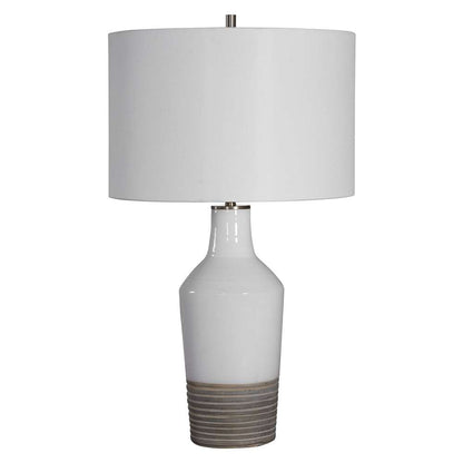 Uttermost - Dakota White Crackle Table Lamp - 28398-1 veiw 3