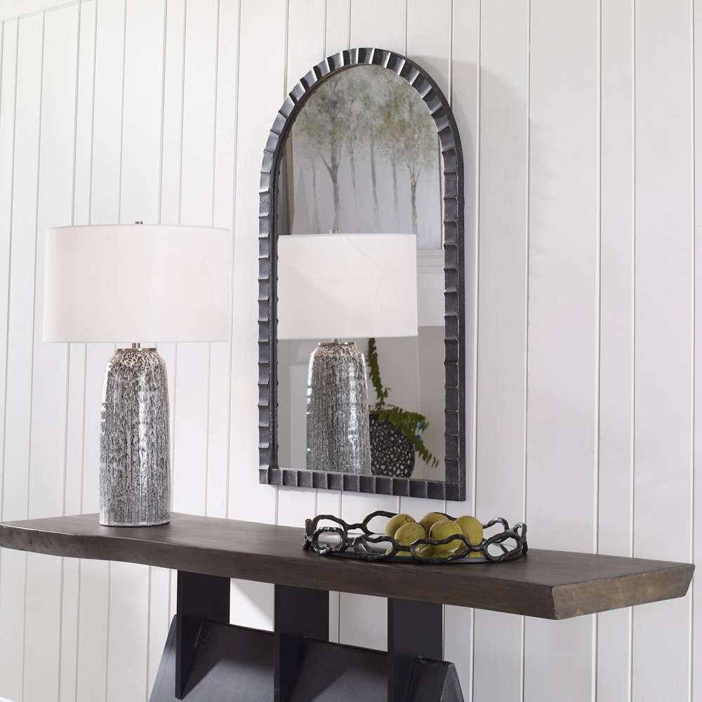 Uttermost - Dandridge Black Arch Mirror - 09784 veiw 2