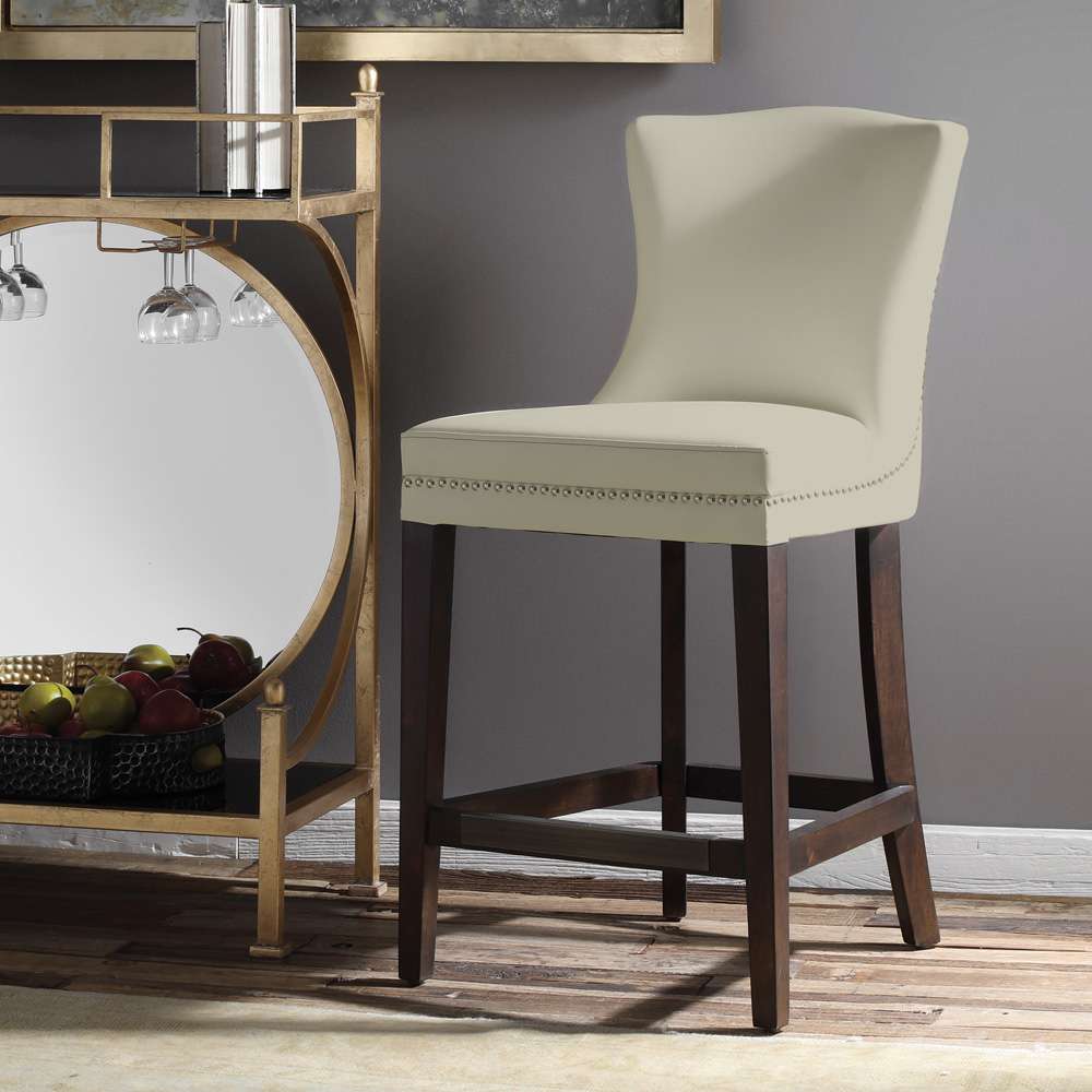 Uttermost - Dariela White Counter Stool - 23443 veiw 2