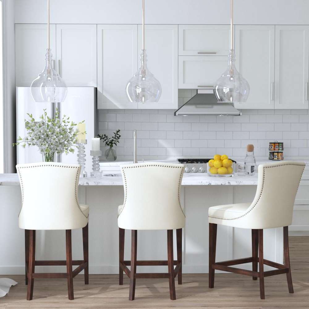 Uttermost - Dariela White Counter Stool - 23443 veiw 4