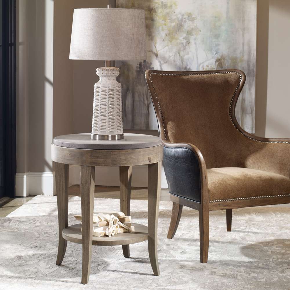 Uttermost - Deka Round Side Table - 25909 veiw 4