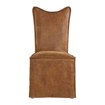Uttermost - Delroy Armless Chairs, Cognac (Set of 2) - 23447-2 veiw 1