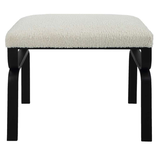 Uttermost - Diverge White Shearling Small Bench - 23749 veiw 1