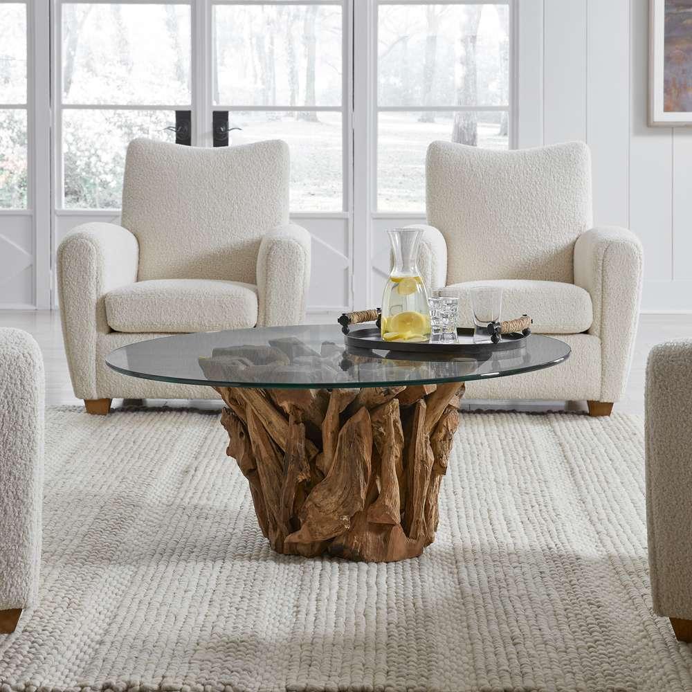 Uttermost - Driftwood Glass Top Large Coffee Table - 22876 veiw 3