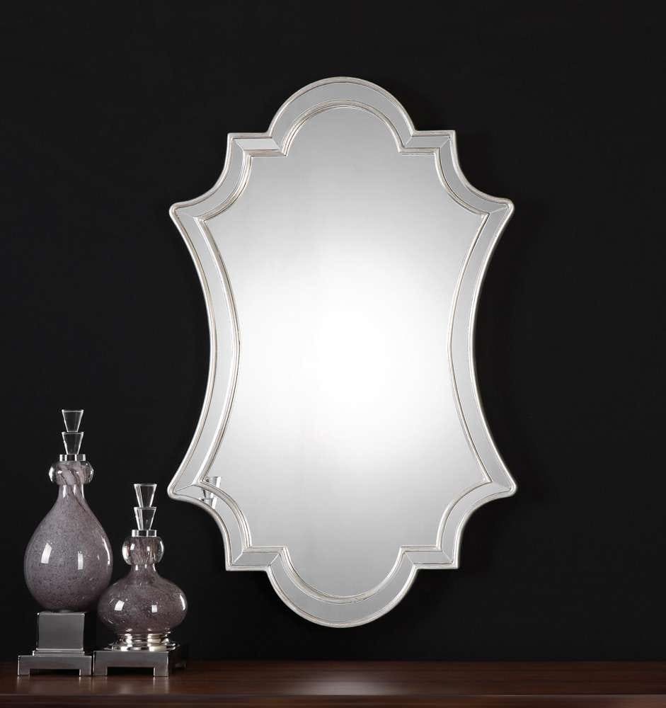 Uttermost - Elara Antiqued Silver Wall Mirror - 08134 veiw 2