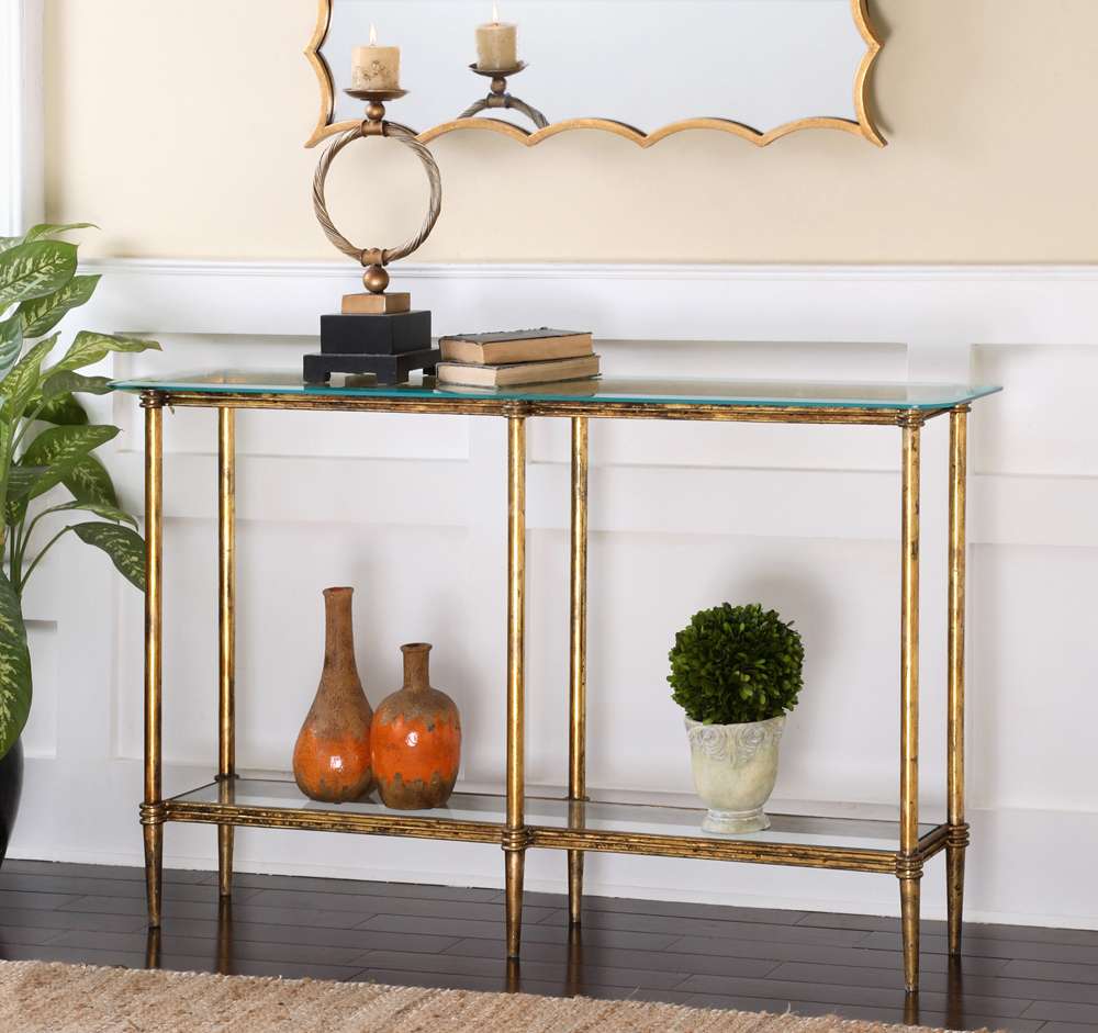 Uttermost - Elenio Glass Console Table - 24421 veiw 4
