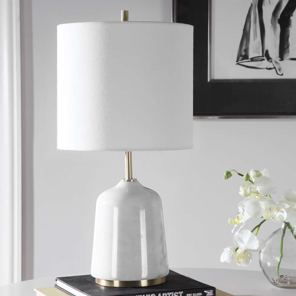 Uttermost - Eloise White Marble Table Lamp - 28332-1 veiw 2
