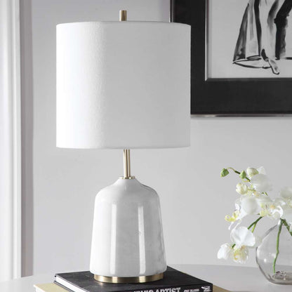 Uttermost - Eloise White Marble Table Lamp - 28332-1 veiw 2