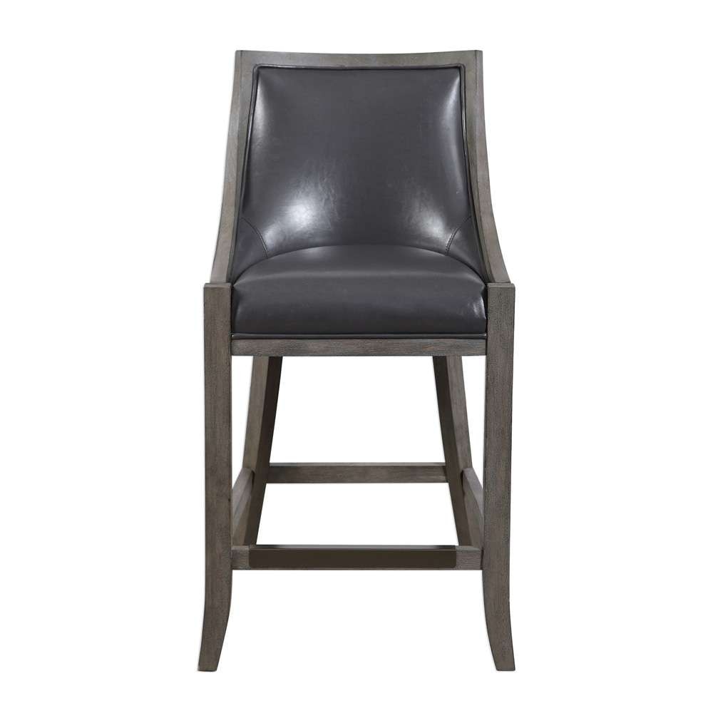 Uttermost - Elowen Leather Counter Stool - 23465 veiw 1