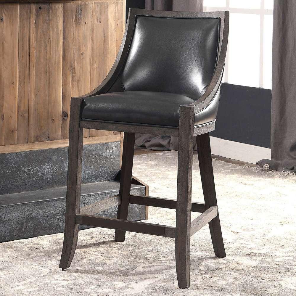 Uttermost - Elowen Leather Counter Stool - 23465 veiw 3