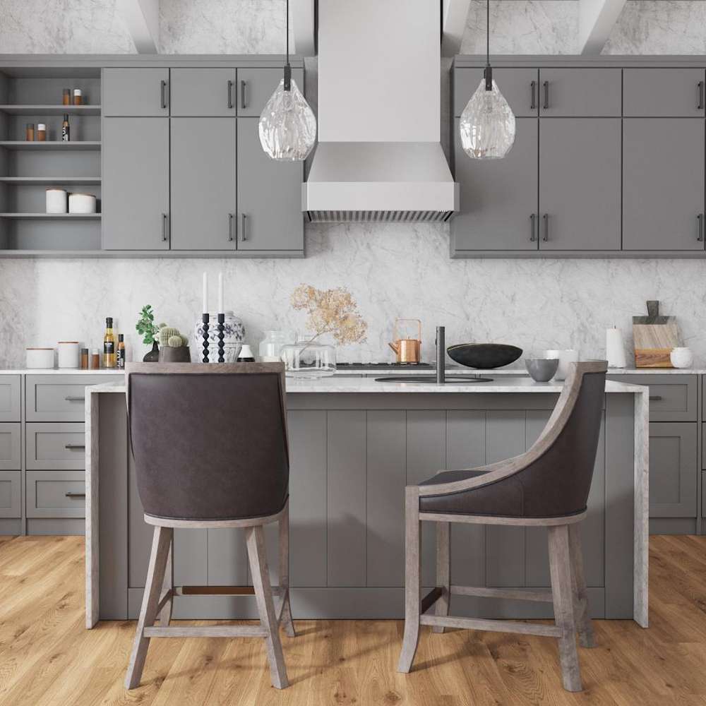 Uttermost - Elowen Leather Counter Stool - 23465 veiw 4