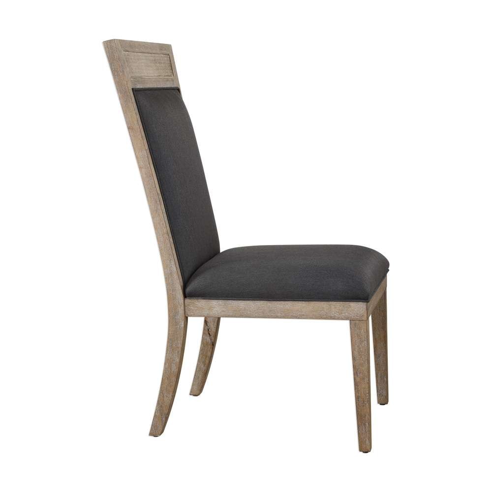 Uttermost - Encore Dark Gray Armless Chair - 23440 veiw 2