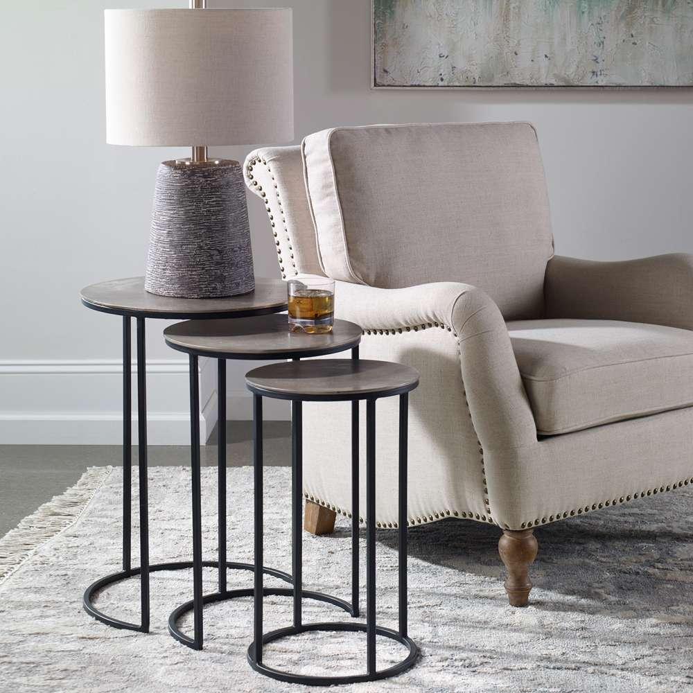 Uttermost - Erik Metal Nesting Tables (Set of 3) - 25057 veiw 4