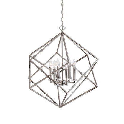 Uttermost - Euclid 6 Light Nickel Cube Pendant - 22122 veiw 1