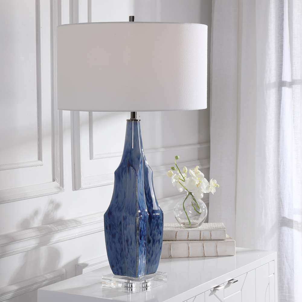 Uttermost - Everard Blue Table Lamp - 28425-1 veiw 4