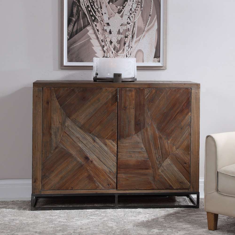 Uttermost - Evros Reclaimed Wood 2 Door Cabinet - 24932 veiw 3