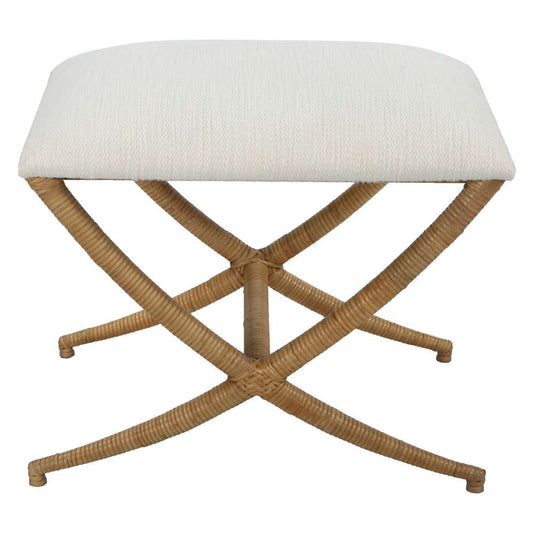 Uttermost - Expedition White Fabric Small Bench - 23751 veiw 1