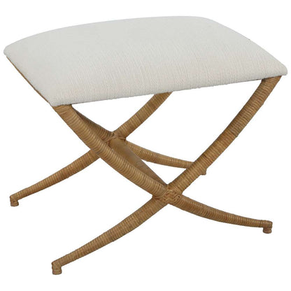 Uttermost - Expedition White Fabric Small Bench - 23751 veiw 3