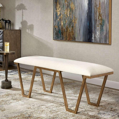 Uttermost - Farrah Geometric Bench - 23676 veiw 3