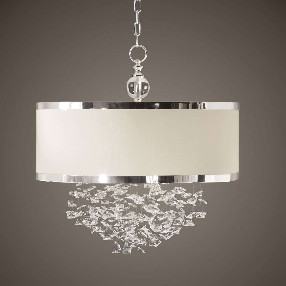 Uttermost - Fascination 3 Light Silken Drum Pendant - 21908 veiw 3