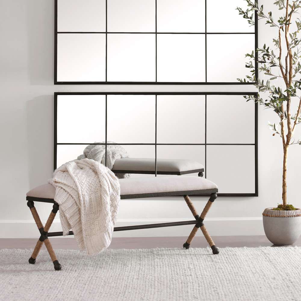 Uttermost - Firth Oatmeal Bench - 23528 veiw 3