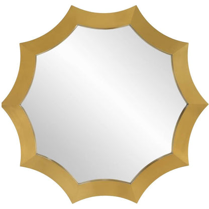 Uttermost - Flare Brushed Brass Round Mirror - 09906 veiw 1