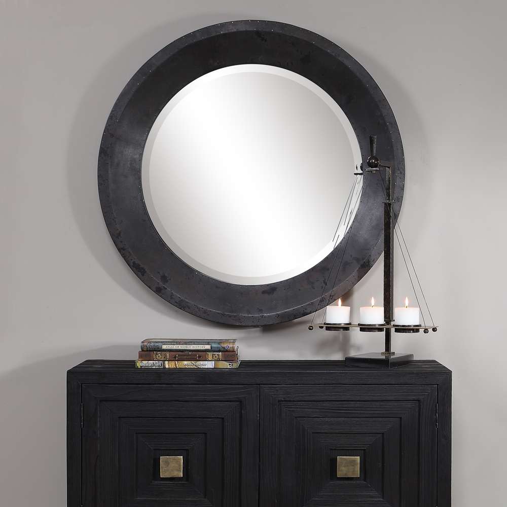 Uttermost - Frazier Round Industrial Mirror - 09589 veiw 4