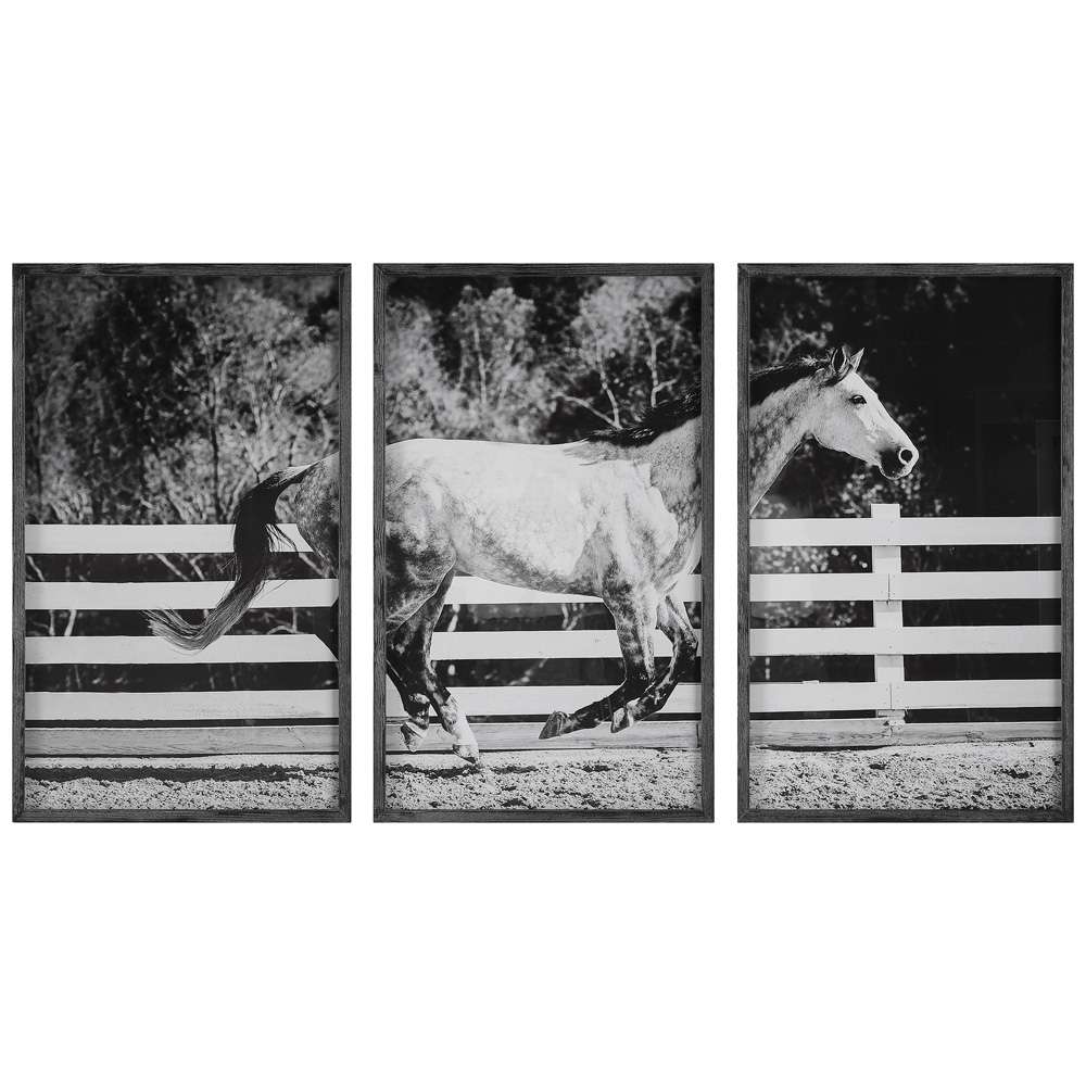 Uttermost - Galloping Forward Equine Prints, Set/3 - 32279 veiw 1