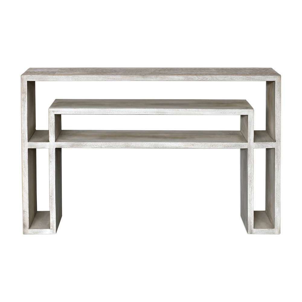 Uttermost - Genara Bone White Carved Console Table - 25839 veiw 1