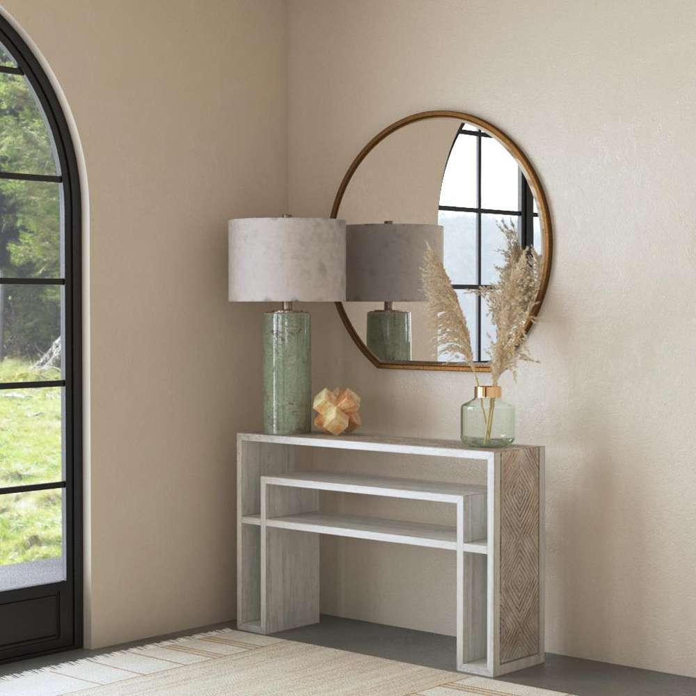 Uttermost - Genara Bone White Carved Console Table - 25839 veiw 4