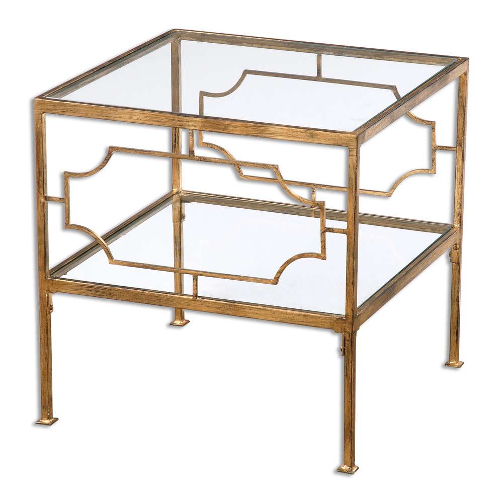 Uttermost - Genell Gold Cube Table - 24477 veiw 1