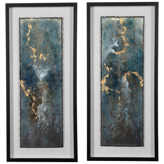Uttermost - Glimmering Agate Abstract Prints (Set of 2) - 41434 veiw 1