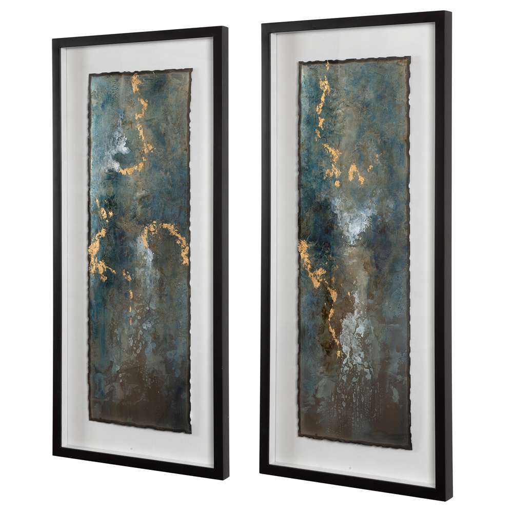 Uttermost - Glimmering Agate Abstract Prints (Set of 2) - 41434 veiw 2