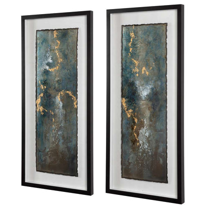 Uttermost - Glimmering Agate Abstract Prints (Set of 2) - 41434 veiw 2