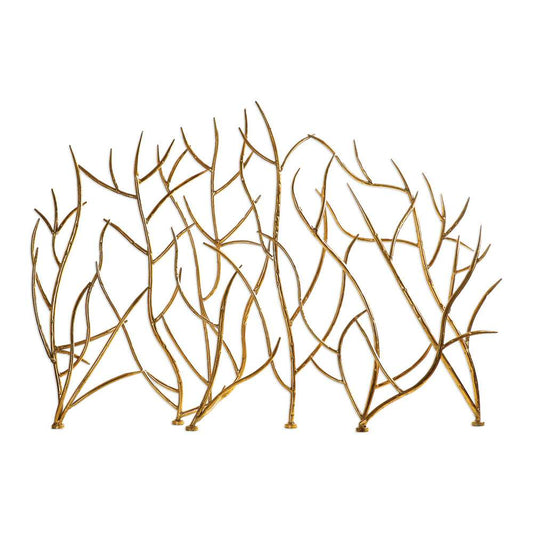 Uttermost - Gold Branches Decorative Fireplace Screen - 18796 veiw 1