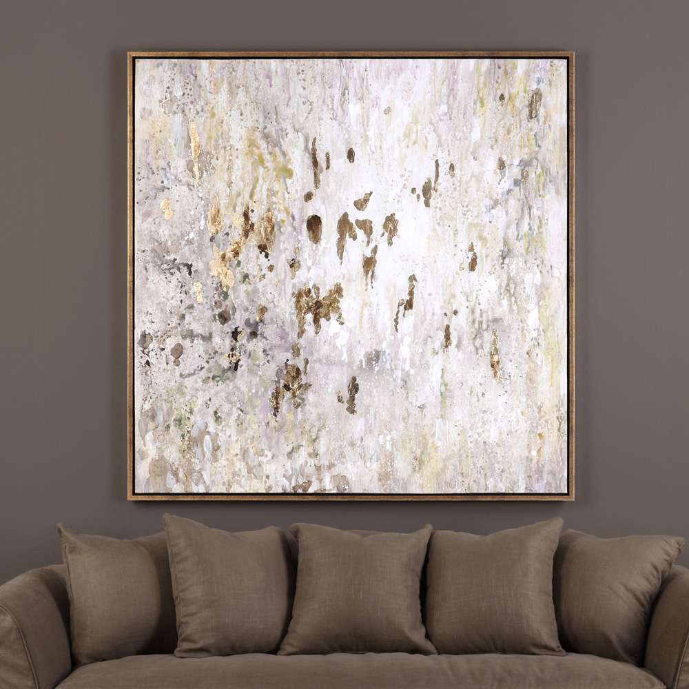 Uttermost - Golden Raindrops Modern Abstract Art - 34362 veiw 3